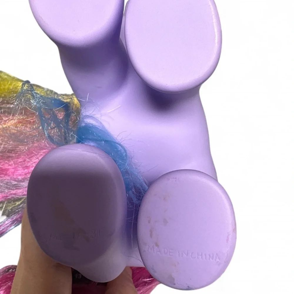My Little Pony Jumbo 9.5 Gi-Go Fakie Purple Rainbow Unicorn Glowing Horn & Sound